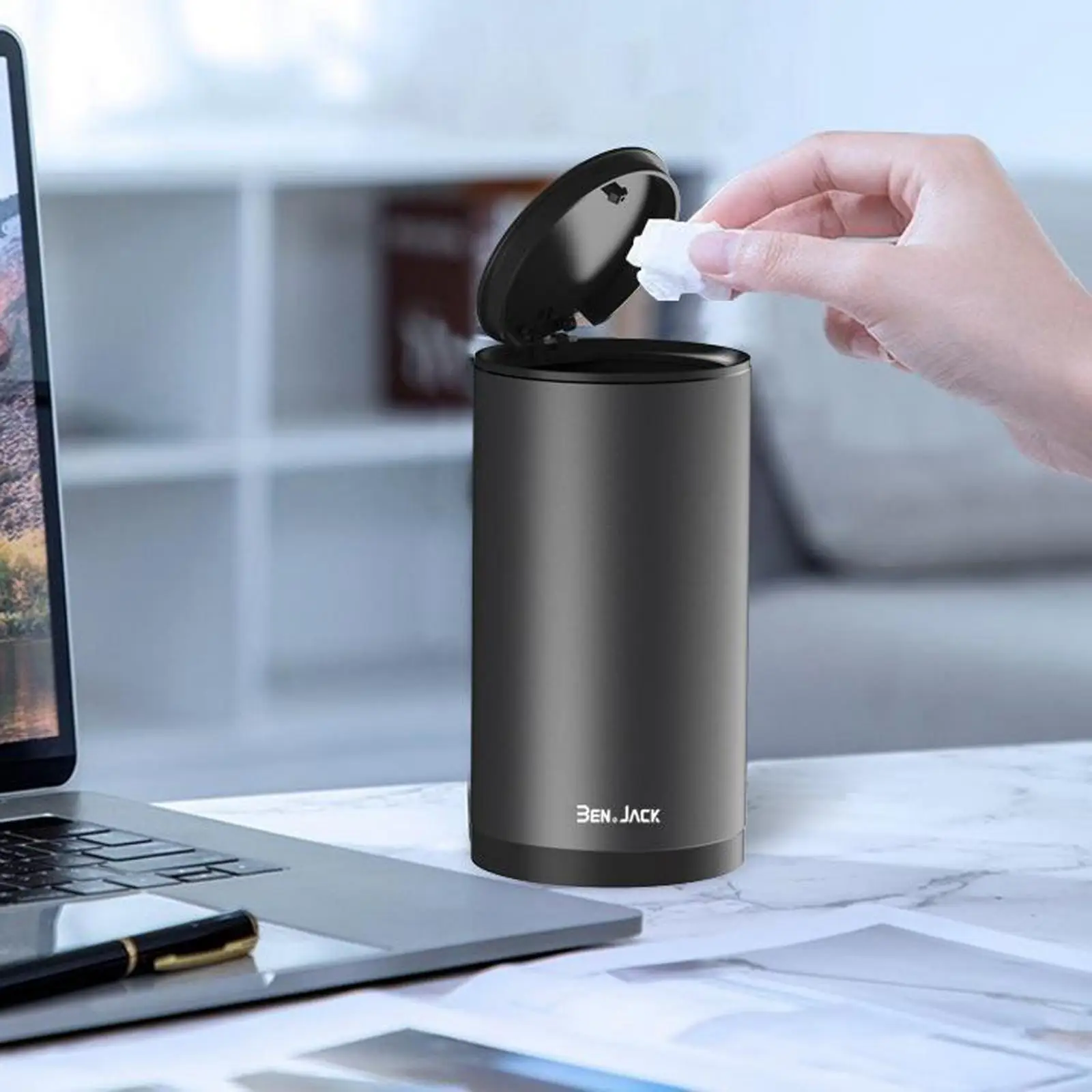 300ml Car Trash Can Rubbish Bin With 35pcs free Garbage Bags Auto Trash Can Container Box Car Bucket Garbage Vehicle Supplies