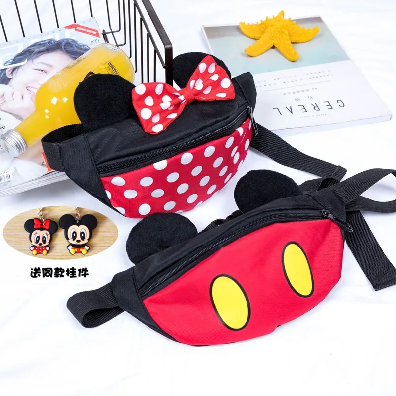

Colorful Girls Waist Bags Fanny Pack Belt Bags Cartoon Anime Chest Handbag Hip Purse Waist Packs Multi-function Canvas Chest Bag