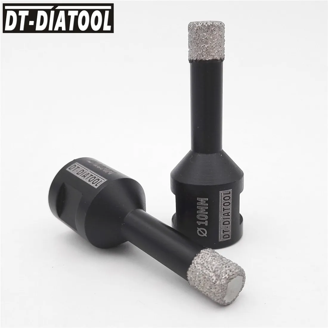 

DT-DIATOOL 2pcs M14 Dia 10mm Dry Vacuum Brazed Diamond Drill Core Bits Ceramic Tile Hole Saw Granite Marble Stone Drilling Bits