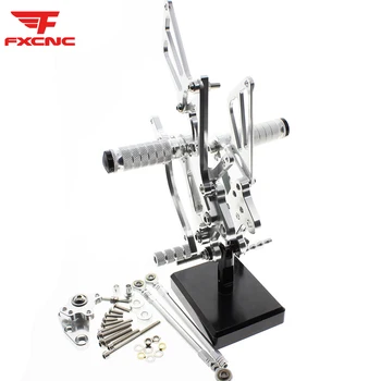 

For Honda CBR600RR ABS 2009-2019 Motorcycle Footrest Rear Adjustable Aluminum Footpeg Rearset Set Footrest Pedal Foot Peg