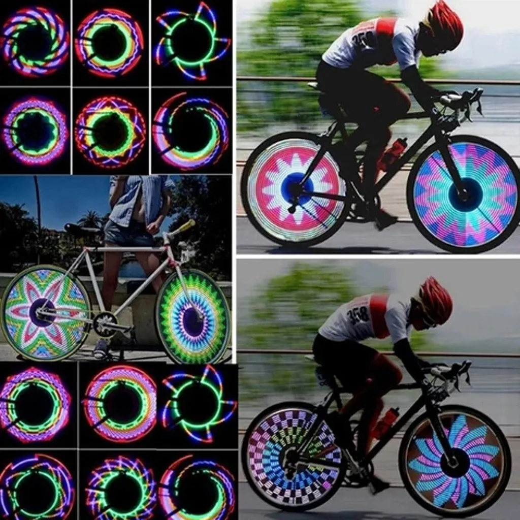 35#32ledcolor велосипедные фары для верховой езды силиконовые горное колесо Велосипедное оборудование силиконовые горное колесо огни спицы 2 шт