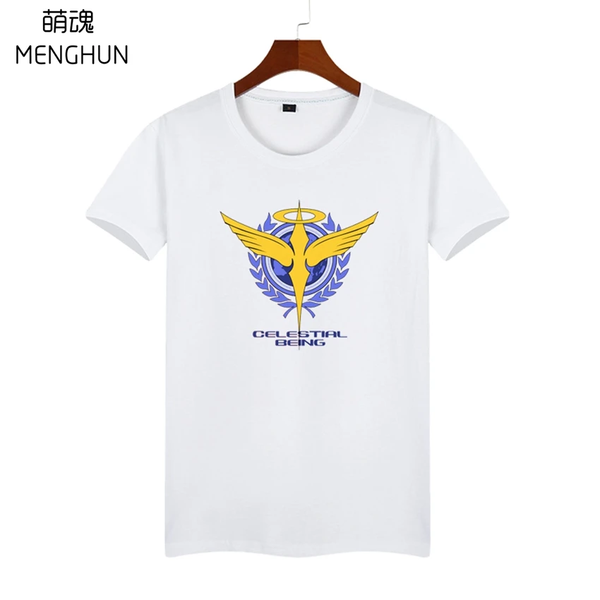 高品質 2 グラムの綿フル綿アニメ Tシャツガンダム Oo ソレスタルビーイングロゴ高品質ショートティー Ac98 Tee Shirt Tee Shirt Animetee Tee Aliexpress