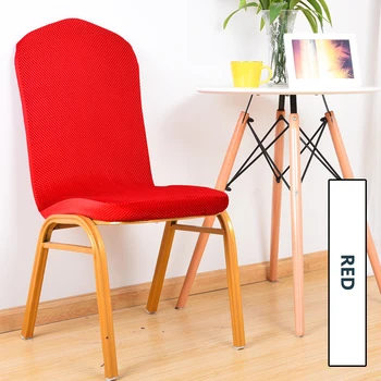 

Upscale Plain Dining Chair Cover Spandex Elastic Chair Slipcover Case Stretch Chair Cover for Wedding Hotel Banquet Chairs Case
