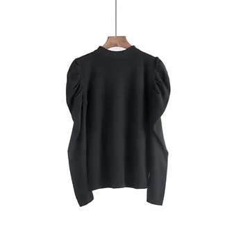 

Ladies sweater 2020 new sweater ladies fashion elegant solid color O-neck warm sweater pullover