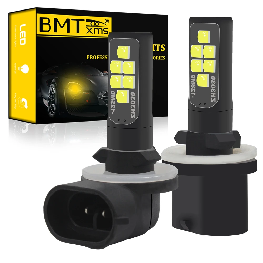 BMT H1 H3 LED h27w2 h27w/2 881 880 h27w/1 h27w1 Автомобильный светодиодный противотуманный фонарь