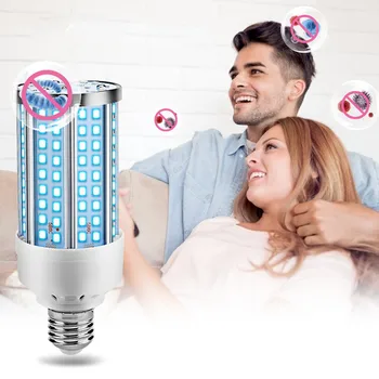 

E27 30W AC 85V-265V 146 LED Lights UVC Germicidal LampDisinfection Light With Remote Control UV Sterilizer Wand uv c led 365nm