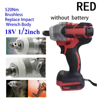 

LED light Electric Wrench Maintenance Woodworking 1pc Supply Body 520N