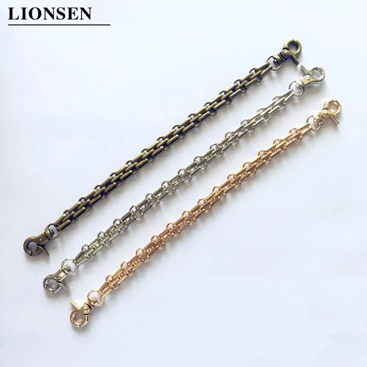 Lionsen 25 см длинная сменная металлическая цепочка для ручных сумок сумки античный бронзовый серебристый DIY аксессуары для сумок ремень Аппаратные средства