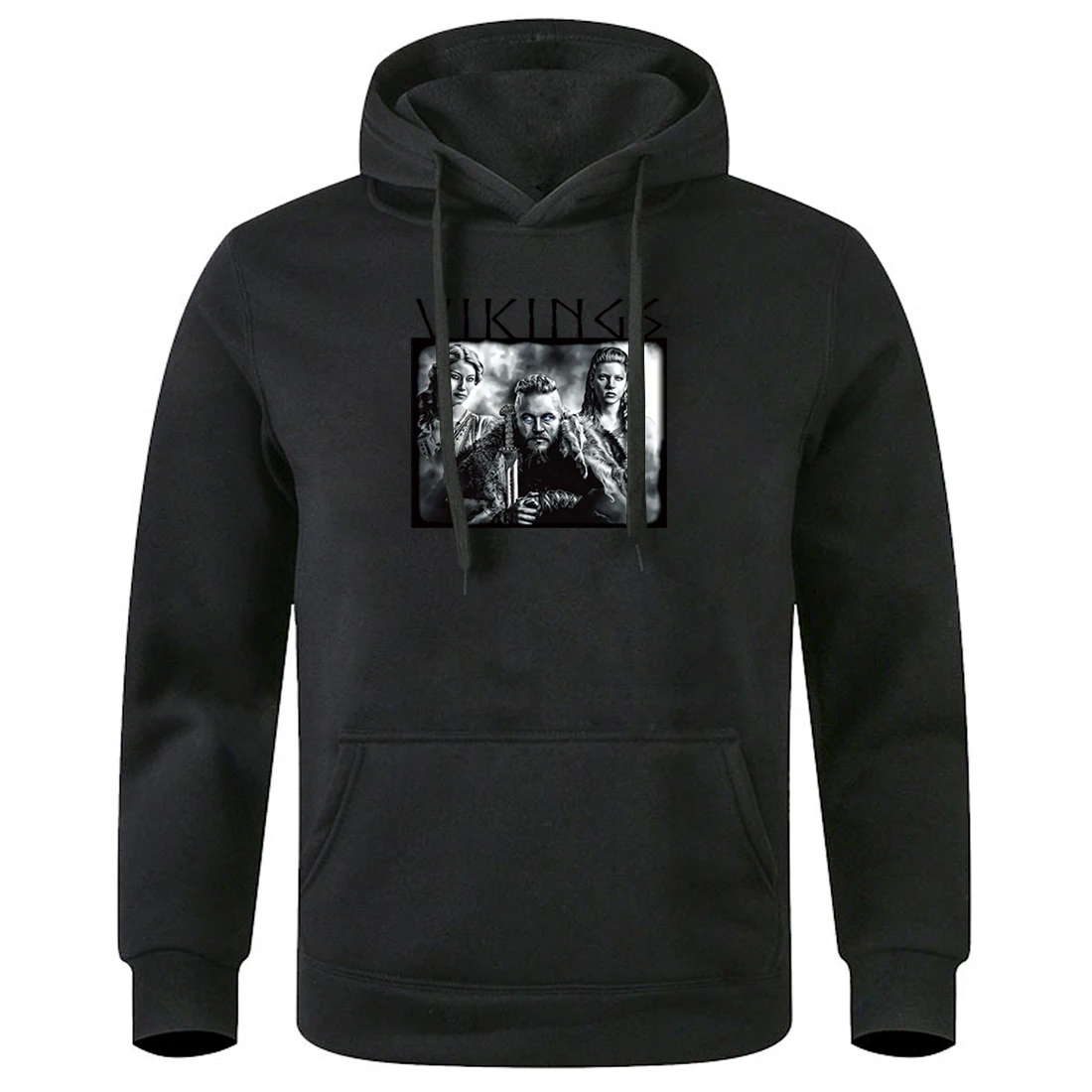 Мужские флисовые спортивные костюмы с капюшоном Vikings Movie Hoody 2020 сохраняющие тепло