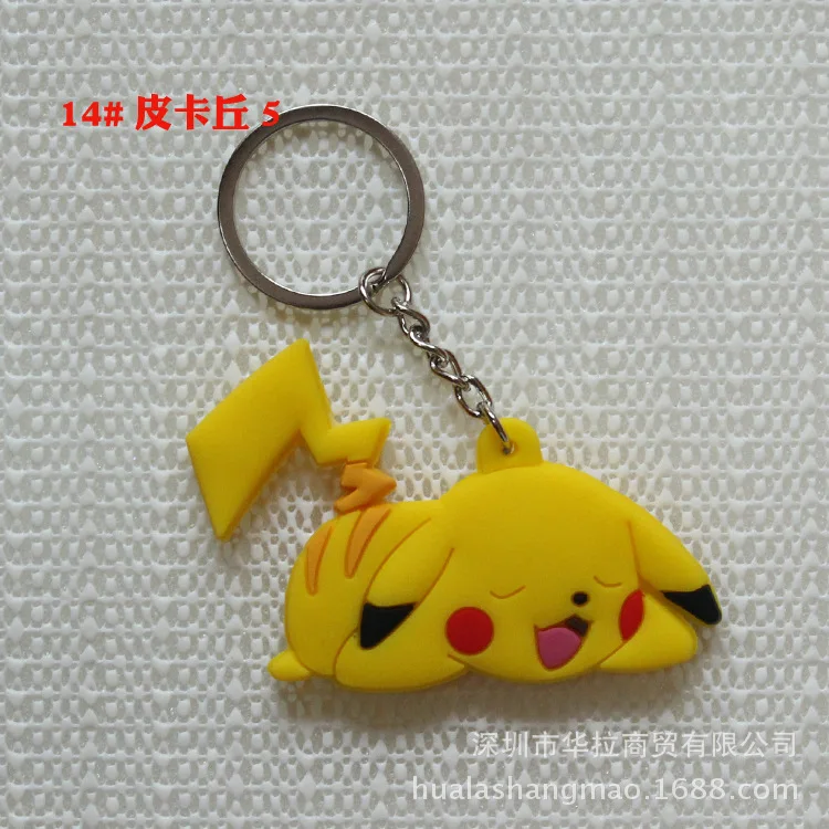 Мультфильм Аниме ПВХ Покемон Сквиртл Bulbasaur Venusaur Chansey Psyduck Jigglypuff Totodile Houndoom прекрасный Забавный брелок Кадена