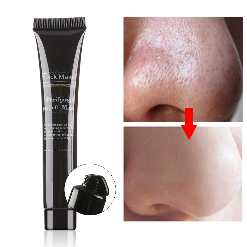 20 мл отслаивания краски с черной лицевой панелью и маска blackhead жидкость для снятия с бамбуковым древесным углем шелушиться черная маска для лица Кисточки Для Ухода За Кожей Средства по уходу