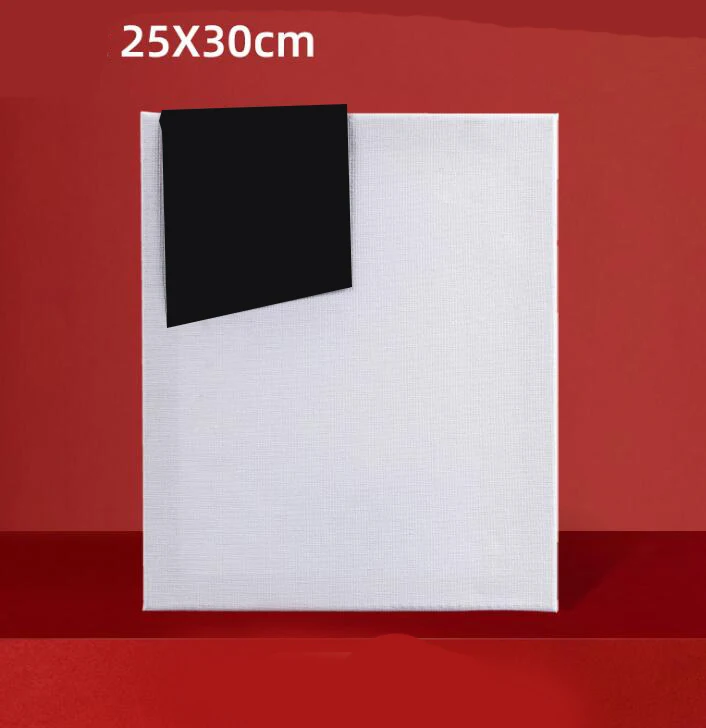 25x30cm Пустая Брезентовая доска в деревянной рамке, масляная доска для рисования, сделай сам, набор для рисования по номерам, масляная живопись, школьные поставщики - Цвет: 25x30cm