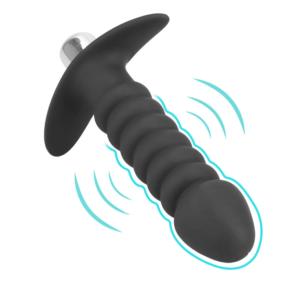 Plug anal vibrant en silicone pour stimulation clitoridienne_voghion.com