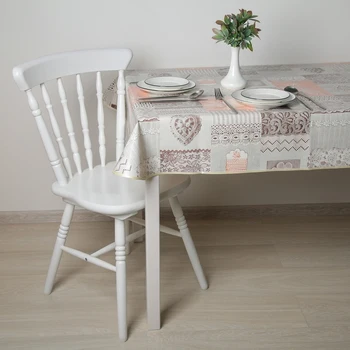 

Reusable nonwoven tablecloth with inlay 135x110 cm "Lace" color gray 4723590