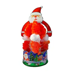 DIY Санта-Клаус игрушка бумажное дерево Цветущая детская игрушка кристалл волшебная Рождественская вишня елки игрушка
