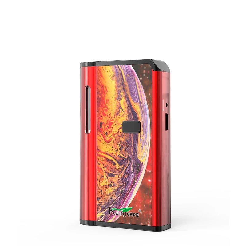 Earth Red Vape Mod Kangvape 420 2в1 коробка мод 650 мАч Регулировка напряжения батарея предварительного нагрева для JUUL Pod и 510 танк электронная сигарета мод - Цвет: Earth Red