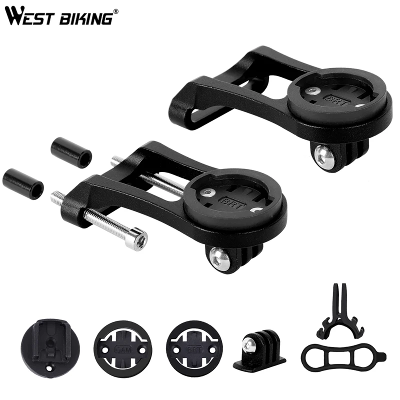 

WEST BIKING Bike Computer Mount for Bike GPS Computer Garmin, Bryton, Cateye, IGPSPORT, Headlight, Camera GoPro Stem Extension