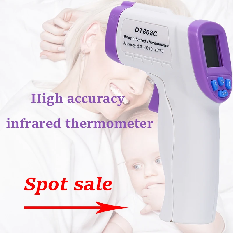 

Digital Thermometer Infrared Baby Adult Forehead Non-contact Infrared Thermometer With LCD Backlight Termometro