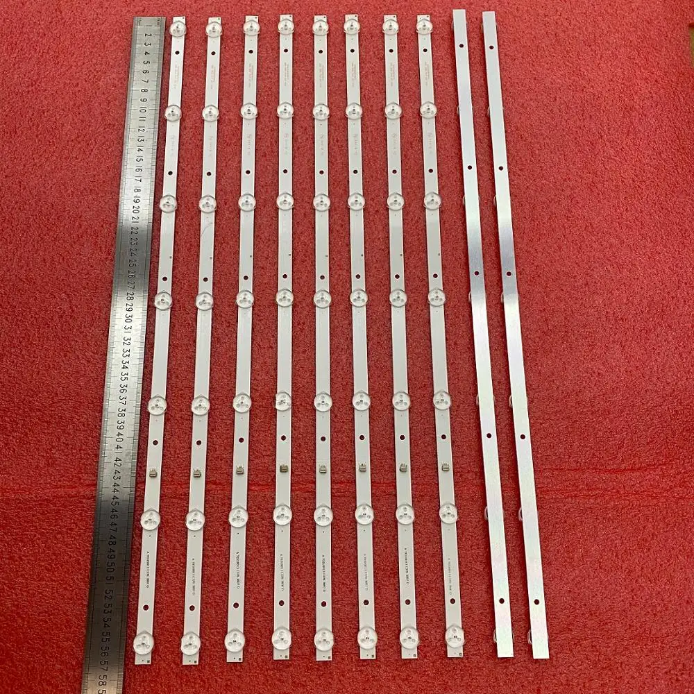 

30 PCS/lot LED backlight strip For DEXP H32D8000Q H32D7000Q RCA RTDVD3215-B AOC T3211M 320L 32E9 7S1P 2X7 CC02320D570V12 08 02