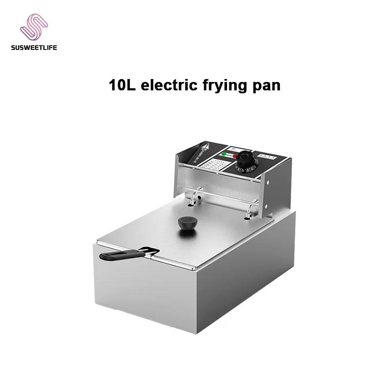 Stainless Steel Electric Deep Fryer Multifunctional  Fat Fryer Frying Machine Grill Fried Fish Chicken Meat Potato Chips 5