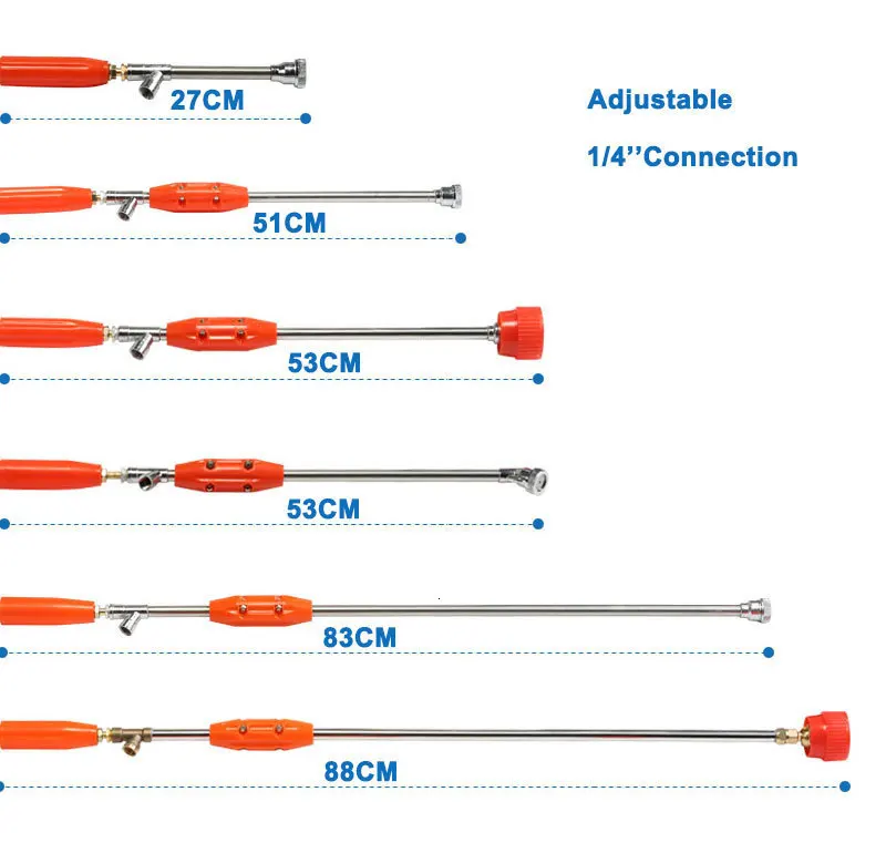 Регулируемое сопло водяной спринклер садовый пистолет-распылитель сопла высокого давления инструмент для чистки автомобиля цветочный полив растений