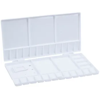 

Art Paint Tray Artist Oil Watercolor Plastic Palette White 33 Grids Large Size
