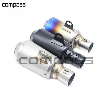 

51mm Motorcycle AkExhaust Muffler Pipe with DB Killer Escape Moto Fit CBR600RR NINJA ZX-6R ZX-10R MAT07 MT09