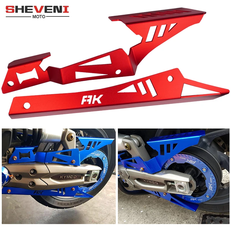 

Motorcycle CNC Aluminum Chain Belt Guard Cover Protector Gold Red Blue Black For KYMCO AK550 AK 550 2017 2018 2019