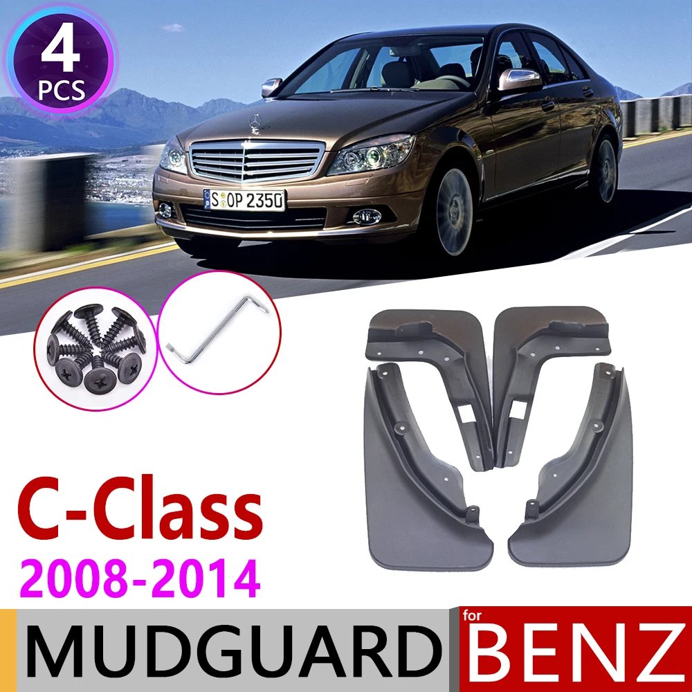 Брызговик для Mercedes Benz C класса W204 2008 ~ 2014 Fender Брызговики аксессуары брызговиков 2009