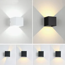 6 Вт светодиодный настенный светильник IP65 водонепроницаемый алюминиевый корпус наружный светодиодный светильник для сада и крыльца украшение для спальни прикроватная лампа