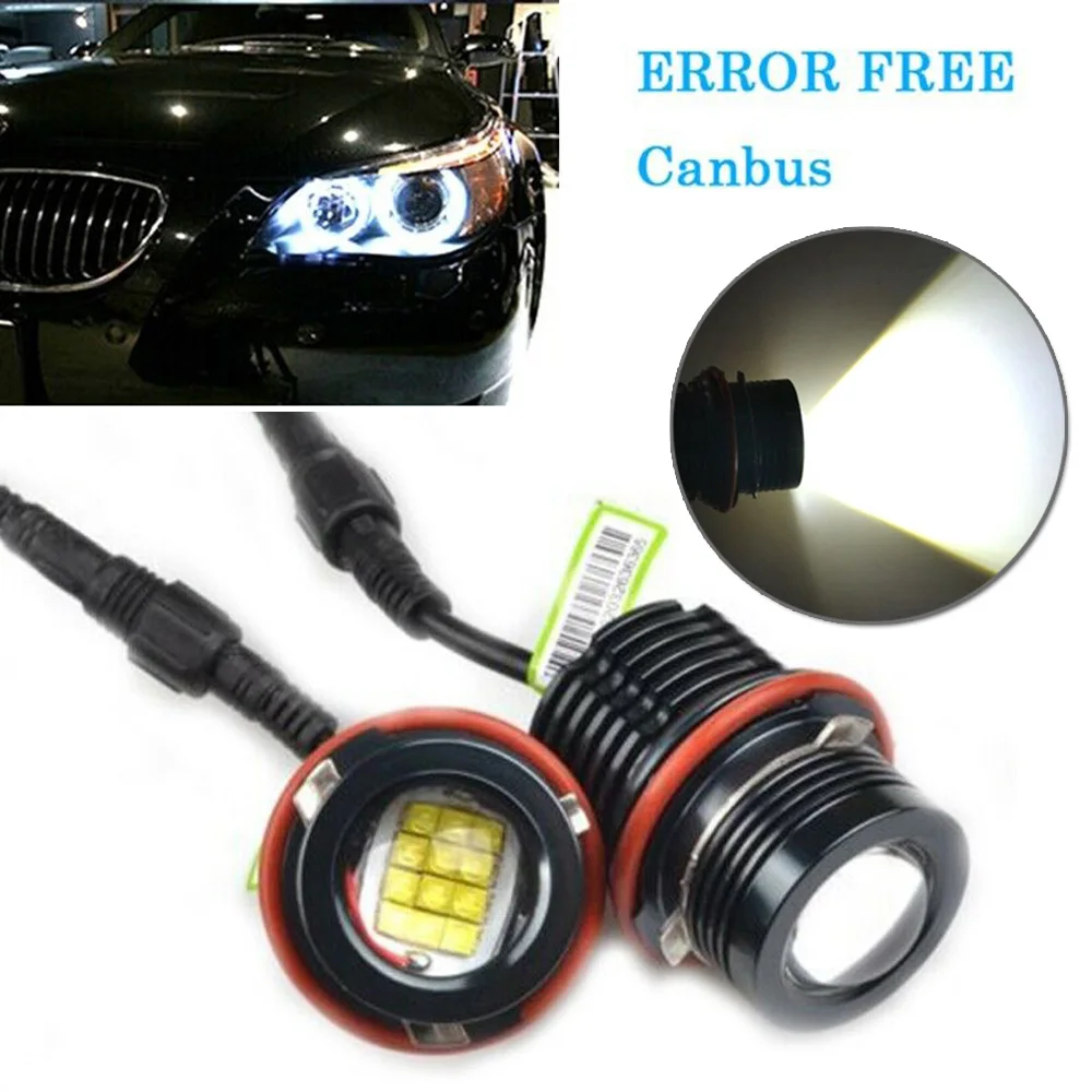 

Car Auto LED Angel Eye Bulb Halo Light 120W Part For BMW E61 E63 E87 E39 E65 E83
