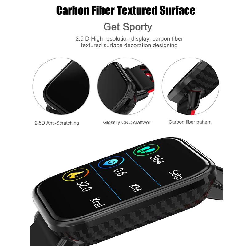 New Smart Watch BINSSAW T6 Men Women Heart Rate Monitor Blood Pressure Fitness Tracker Smartwatch Sport Watch for ios android