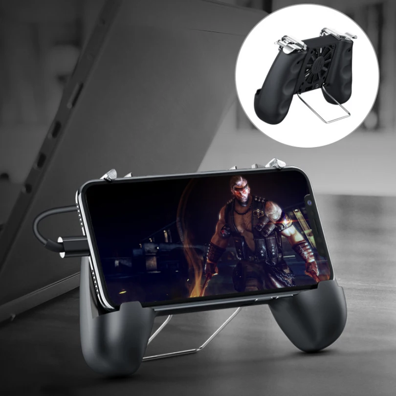  Pubg Controller Joystick Game GamePad Cooler Fan Free Fire Shooter Game Controller for Pubg Mobile 