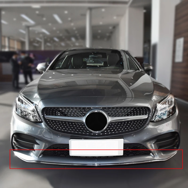Front Lip Spoiler Chrom Chrom Trim Für Mercedes Benz C Klasse W205  