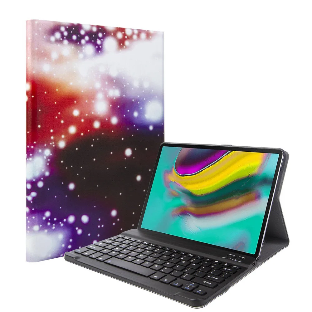G Для Samsung Galaxy Tab A 10,1 SM-T510 T515 Модный чехол с мультяшным принтом с Bluetooth клавиатурой z0905 - Цвет: G