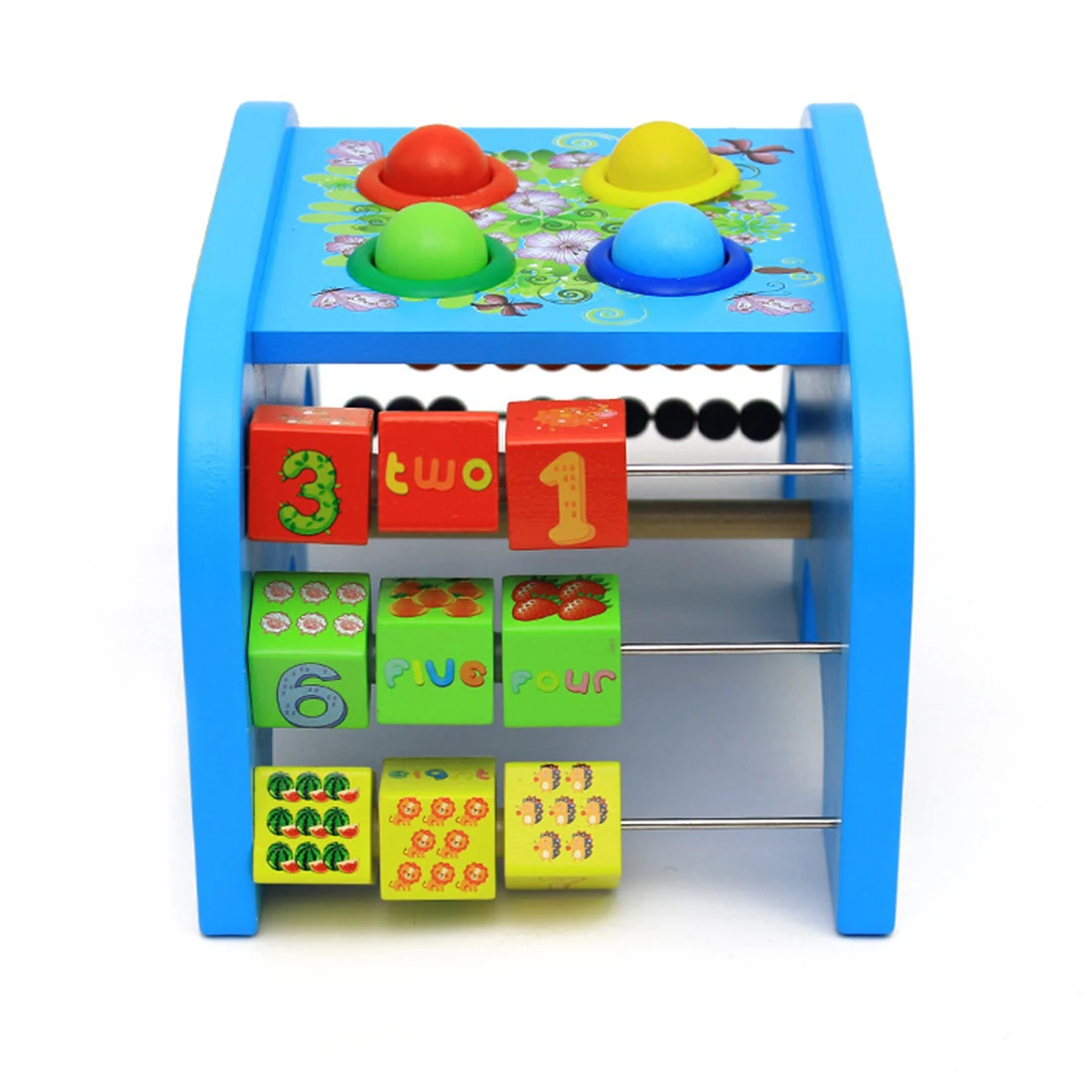Детские деревянные Слоны стук стол многофункциональный Abacus флип обучающая игрушка родитель-ребенок обмен интерактивная игрушка подарок