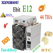 Биткойн Майнер Ebit E12 44T SHA256 Asic шахтер BTC добычи BCH лучше, чем E10.3 E9i antminer S17 S17E T17 T17e S9 T2T T3 M20S M21S
