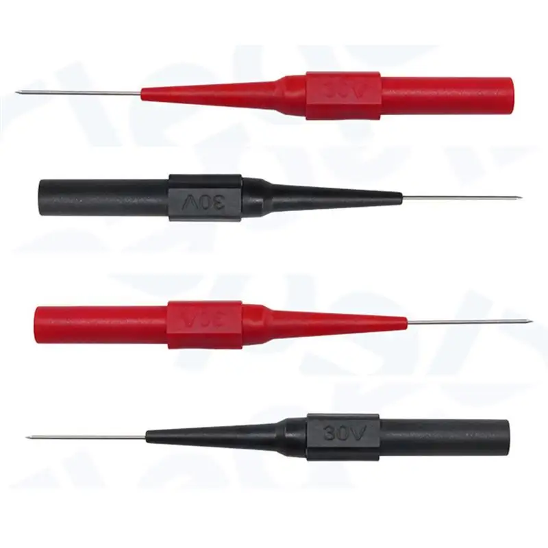 2red 2black 1 Набор, автоматический осциллограф, инструменты для иглоукалывания, Автомобильный Мультиметр, тест, удлинитель, пирсинг, Наконечник иглы, щупы, инструмент - Цвет: 2red 2black