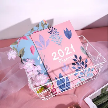 

Kawaii Flower 2020 2021 A4 Monthly Plan Notebook Organizer 365 Days Journals DIY Planner Weekly Notepad Kpop Stationery Gift