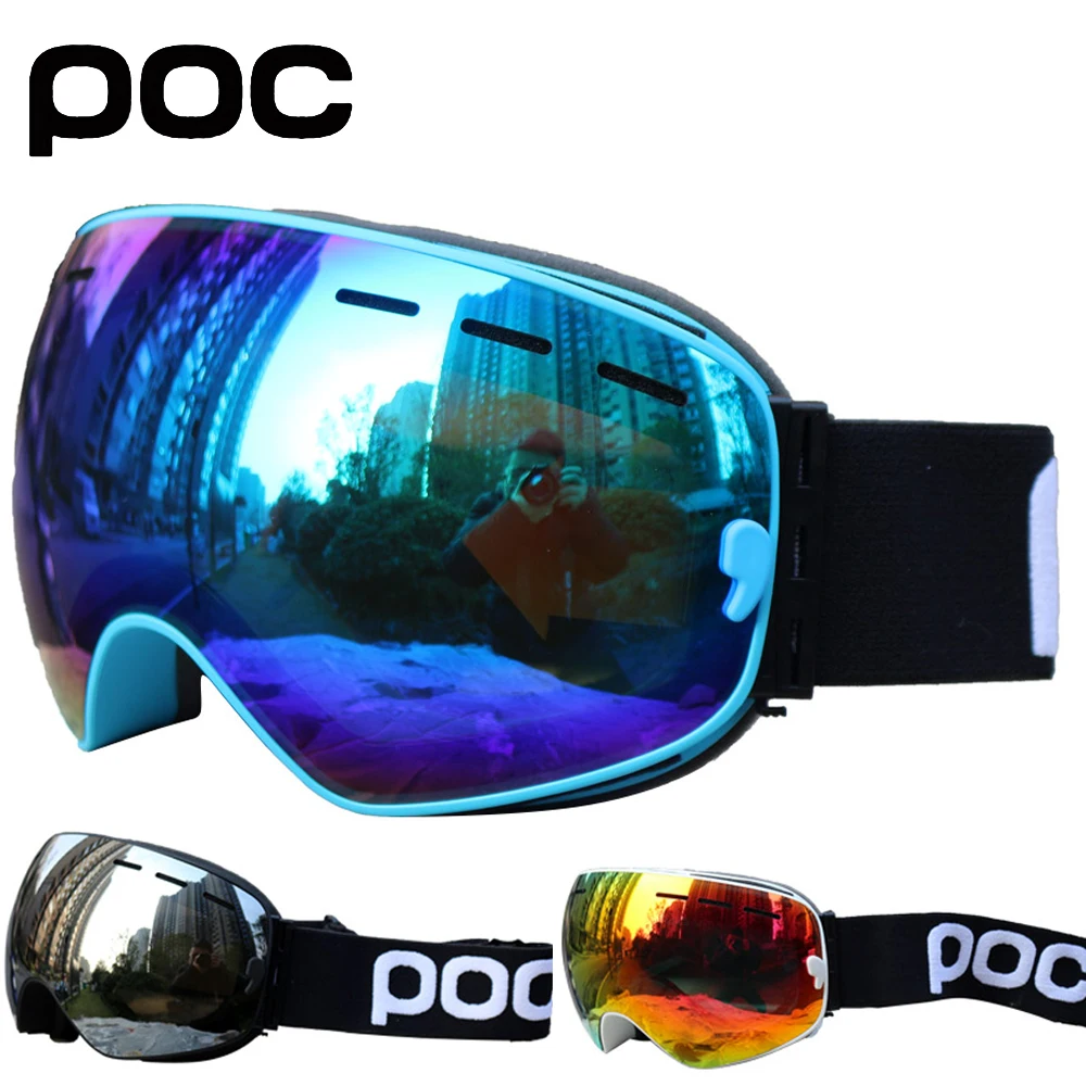 Ski Goggles ski goggles Double Layers UV400 Anti-fog Big Ski Mask Glasses Skiing Snow Snowboard Goggles Men Women Eyewear