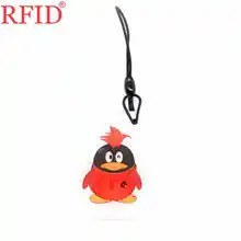 UID S50 1K 13,56 Mhz Сменные перезаписываемые NFC RFID IC карты водонепроницаемый мультфильм падение клей брелоки брелок карты контроля доступа