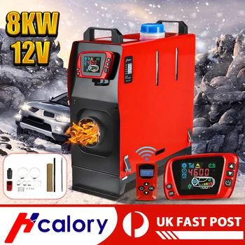 

All In One 8000W Air diesels Heater 8KW 12V One Hole Car Heater For Trucks Motor-Homes Boats Bus +LCD key Switch+English Remote