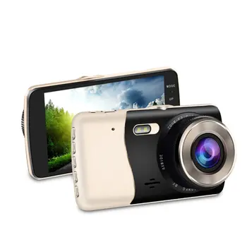 

New 4 Inch Dual Lens Driving Recorder Before And After Double Recording Reversing Image Night Vision Mini Hidden