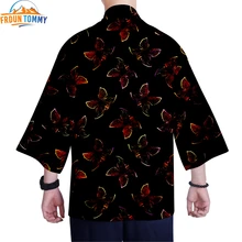 Кимоно странные вещи с принтом японский кардиган женское кимоно летнее пляжное кимоно кардиган костюм самурая женский кардиган одежда