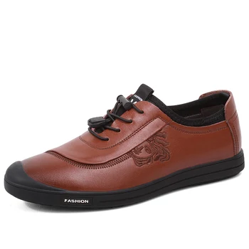

2019Brand New Fashion Men Loafers Men Leather Casual Shoes High Quality Adult Moccasins Men Driving Shoes Male Footwear