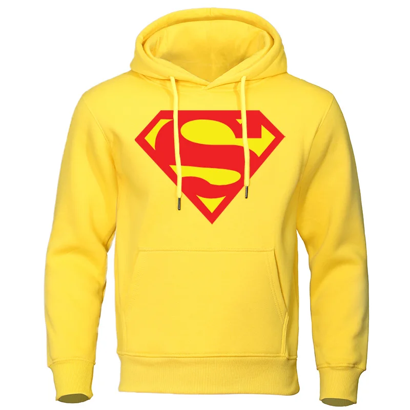 2019 Autumn Winter Men's Hoodies Superman Sweatshirts Quality Streetwear Male Pullovers Hot sale Cotton Tops Casual Man Clothing