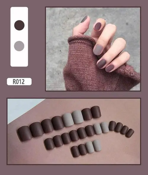 24 листа наклейки для ногтей Водонепроницаемая мнимый наклейки для ногтей пригодные для носки DIY гель съемный полный охват ногтей женщин TSLM1 - Цвет: 12