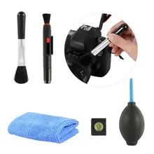 5 IN1 Camera Cleaning Kit Suit Dust Cleaner Brush Air Blower Wipes Clean Cloth kit for Gopro for Canon for Nikon Camcorder VCR