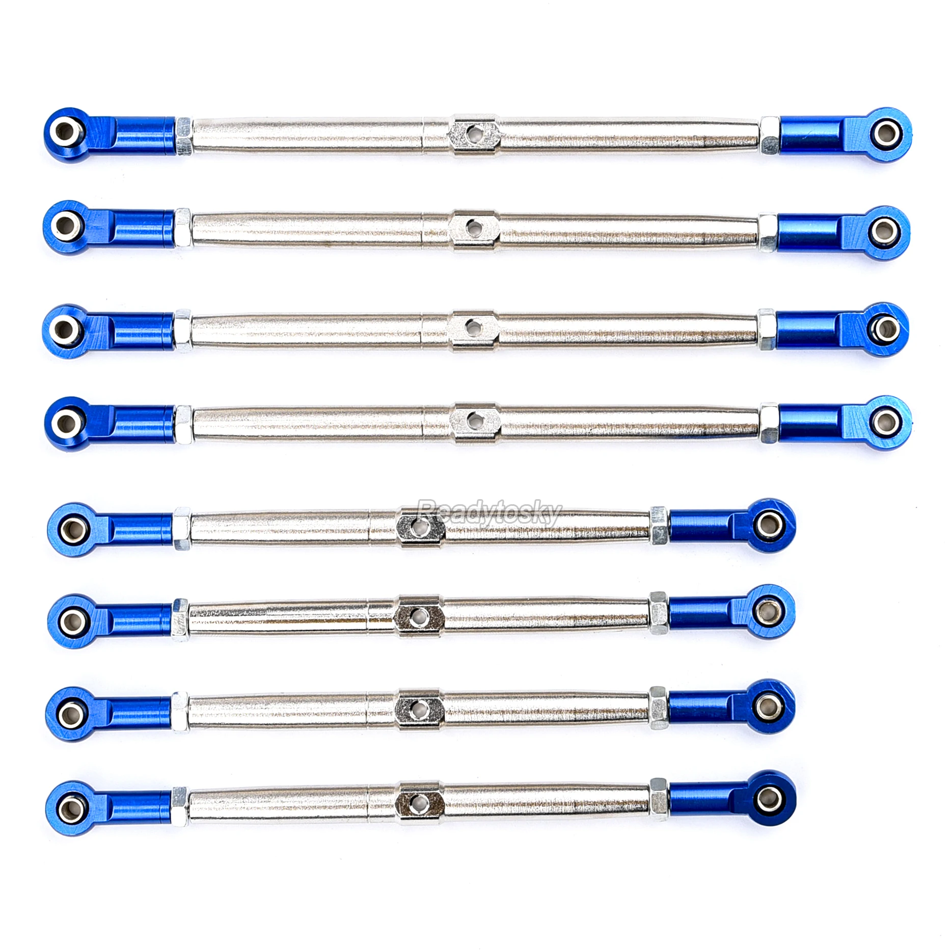 Metal Upgrade Pushrods with Rod Ends Links Turnbuckle for Trx 1/10 110