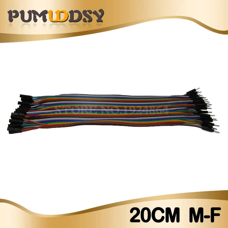 F-M 40 шт. 20 см мужской+ мужской женский и женский провод Dupont кабель Dupont линия - Цвет: F-M